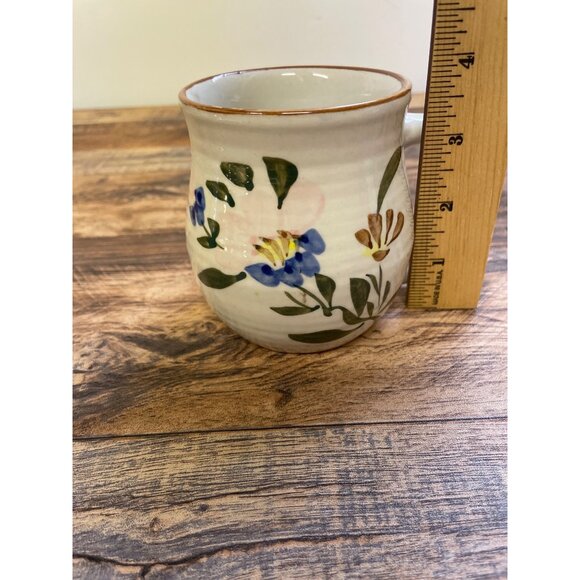Vintage Chi Kiang  Floral Ceramic Stoneware Coffee Mug Tea Cup - Picture 5 of 6